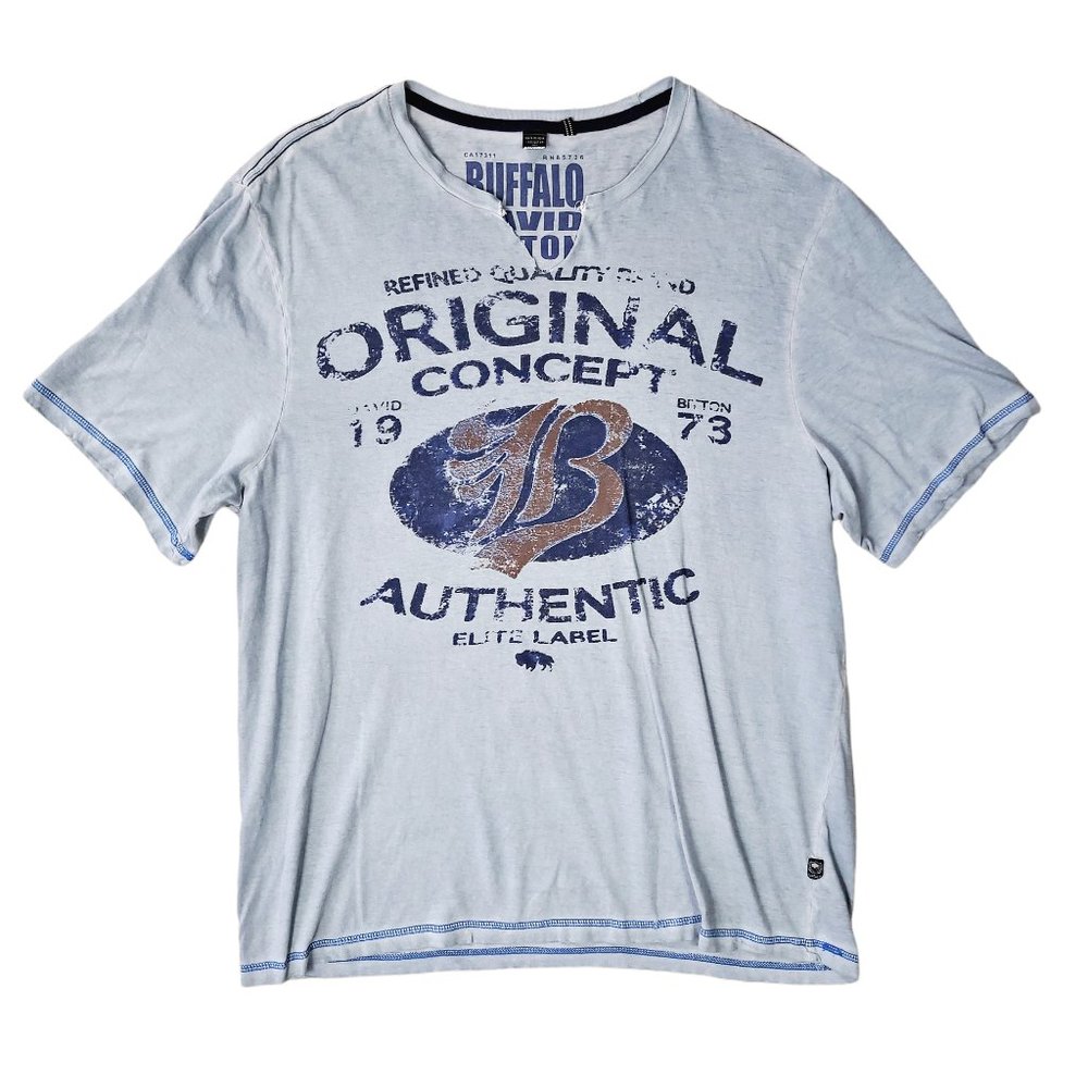 ❤️ BUFFALO DAVID BITTON Distressed Vintage Graphic T
